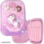 Unicorn Big Pencil Pouch with Multi-Pocketed